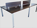 FC-Cluster of 4 workstations with
Front divider